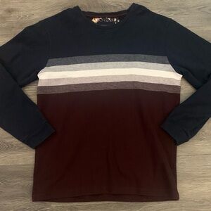 Men's Multicolor Striped Long Sleeve Shirt